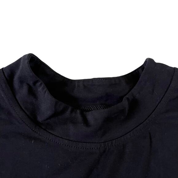 NWT Black Mock Neck Tank Top Plus Sz 1X / 18 / 20W Stretch Casual Layers - Picture 6 of 8